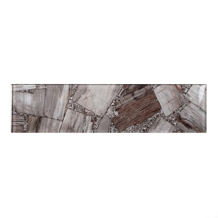 Apollo Tile Carnelian Brown 3-in x 12-in Glossy Glass Subway Floor and Wall Tile (5-sq. ft/ Carton)