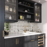 Apollo Tile Glister Clear Silver 3-in x 6-in Polished Glass Wall Tile (5-sq. ft/ Carton)