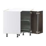 Hugo&Borg Montclaire 36-in W x 34.5-in H x 36-in D Wood Lazy Susan Corner Base Fully Assembled Cabinet (Recessed Panel Shaker Style)