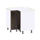 Hugo&Borg Montclaire 36-in W x 34.5-in H x 36-in D Wood Lazy Susan Corner Base Fully Assembled Cabinet (Recessed Panel Shaker Style)