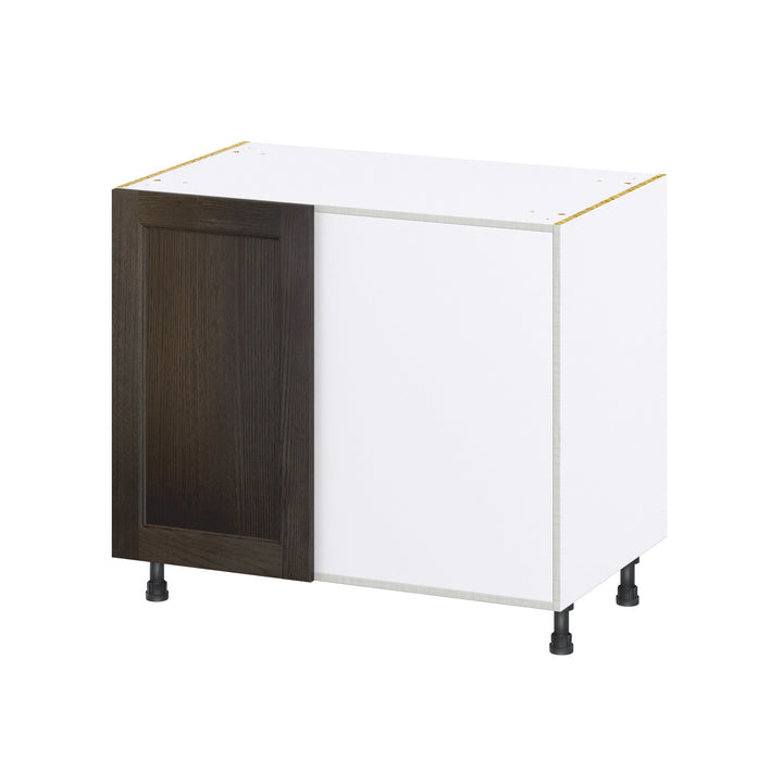 Hugo&Borg Montclaire 39-in W x 34.5-in H x 24-in D Wood Blind Corner Base Fully Assembled Cabinet (Recessed Panel Shaker Style)