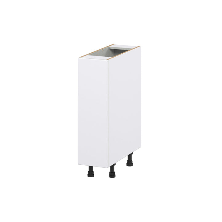 Hugo&Borg Lasalle 9-in W x 34.5-in H x 25-in D Bright White Slab 1-Drawer Pull-out Cabinet Base Fully Assembled Cabinet (Flat Panel Style)
