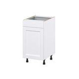 Hugo&Borg Rosemont 18-in W x 34.5-in H x 24-in D Glacier White 2-Drawers Pull-out Cabinet Base Fully Assembled Cabinet (Recessed Panel Style)