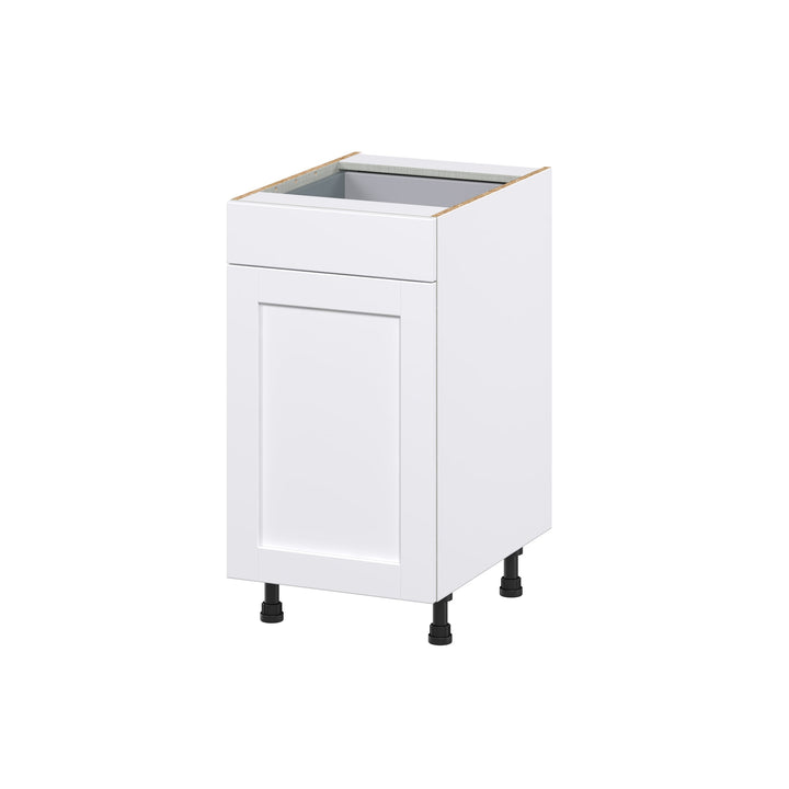 Hugo&Borg Rosemont 18-in W x 34.5-in H x 24-in D Glacier White 2-Drawers Pull-out Cabinet Base Fully Assembled Cabinet (Recessed Panel Style)