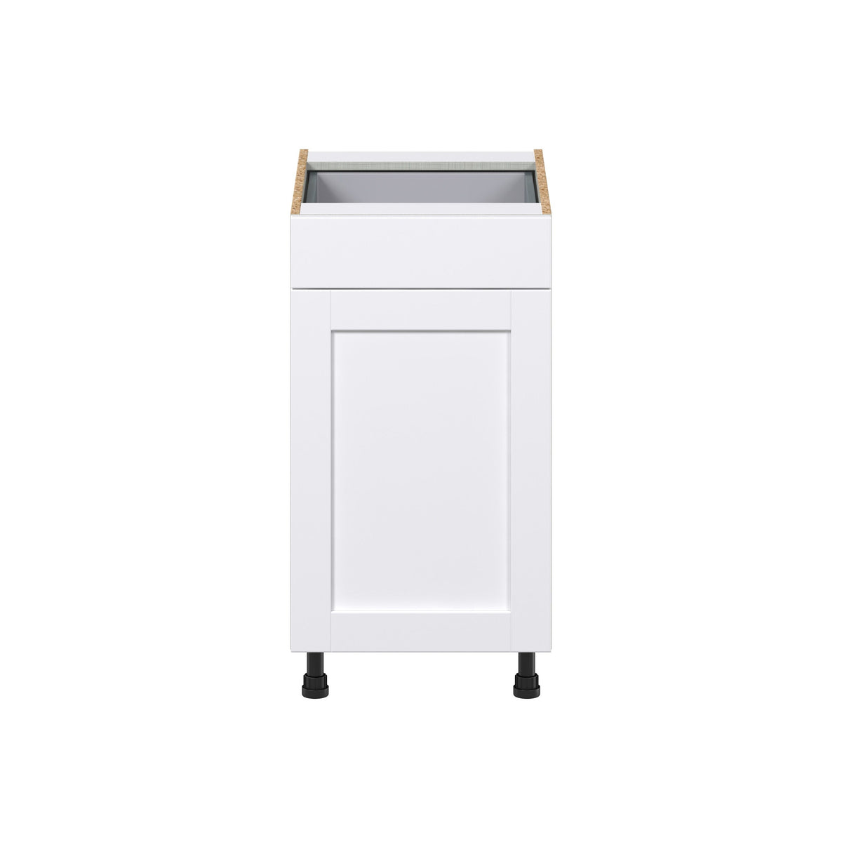 Hugo&Borg Rosemont 18-in W x 34.5-in H x 24-in D Glacier White 2-Drawers Pull-out Cabinet Base Fully Assembled Cabinet (Recessed Panel Style)