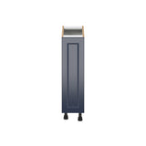 Hugo&Borg Lorette 9-in W x 34.5-in H x 25-in D Navy Blue 1-Drawer Pull-out Cabinet Base Fully Assembled Cabinet (Recessed Panel Style)