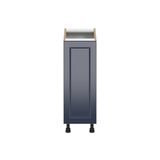 Hugo&Borg Lorette 12-in W x 34.5-in H x 25-in D Navy Blue 1-Drawer Pull-out Cabinet Base Fully Assembled Cabinet (Recessed Panel Style)