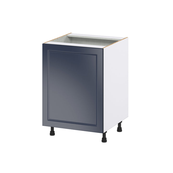 Hugo&Borg Lorette 24-in W x 34.5-in H x 24-in D Navy Blue Pull-out Cabinet Base Fully Assembled Cabinet (Recessed Panel Shaker Style)