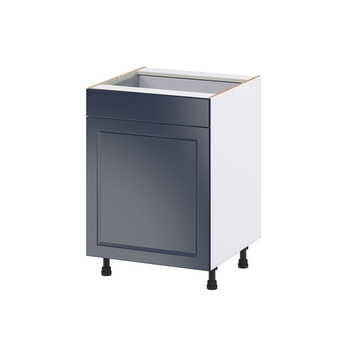 Hugo&Borg Lorette 24-in W x 34.5-in H x 24-in D Navy Blue 2-Drawers Pull-out Cabinet Base Fully Assembled Cabinet (Recessed Panel Style)