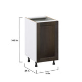 Hugo&Borg Montclaire 18-in W x 34.5-in H x 24-in D Wood 1-Drawer Pull-out Cabinet Base Fully Assembled Cabinet (Recessed Panel Style)