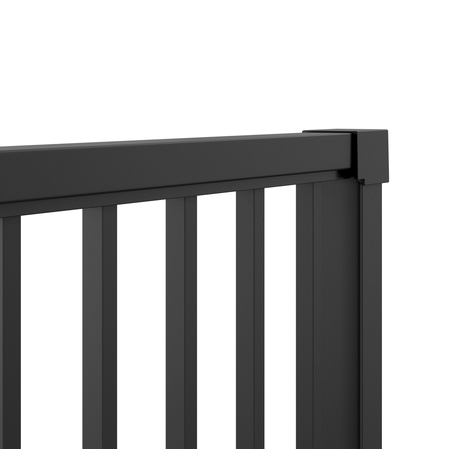 Freedom Margate 8-ft x 36-in Matte Black Aluminum Deck Rail Kit
