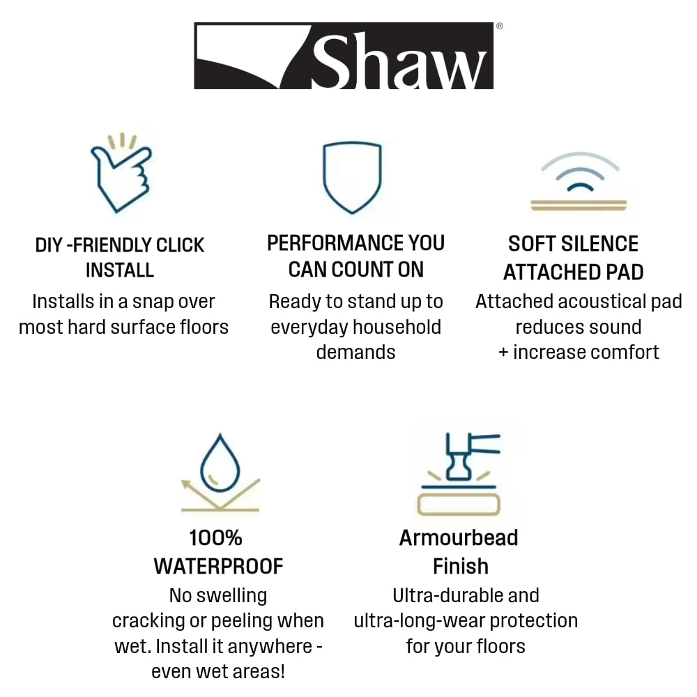 Shaw Tundra Plus Coast Wood 7-in Wide x 5-mm Thick Waterproof Luxury Vinyl Plank Flooring (18.91-sq ft)
