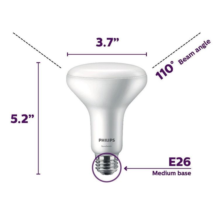 Philips 65-Watt Equivalent BR30 LED Energy Star SceneSwitch Color