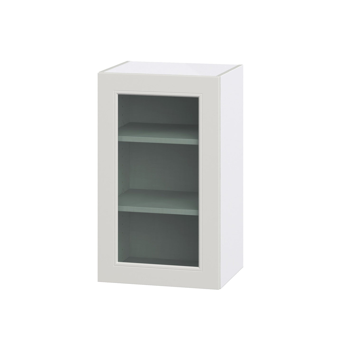 Hugo&Borg Belcourt 18-in W x 30-in H x 14-in D Gray Painted Wall Fully Assembled Cabinet (Recessed Panel Shaker Door Style)