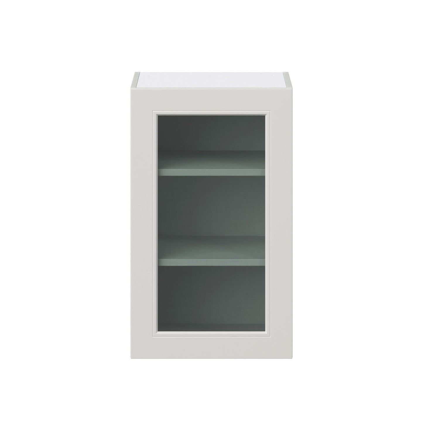 Hugo&Borg Belcourt 18-in W x 30-in H x 14-in D Gray Painted Wall Fully Assembled Cabinet (Recessed Panel Shaker Door Style)