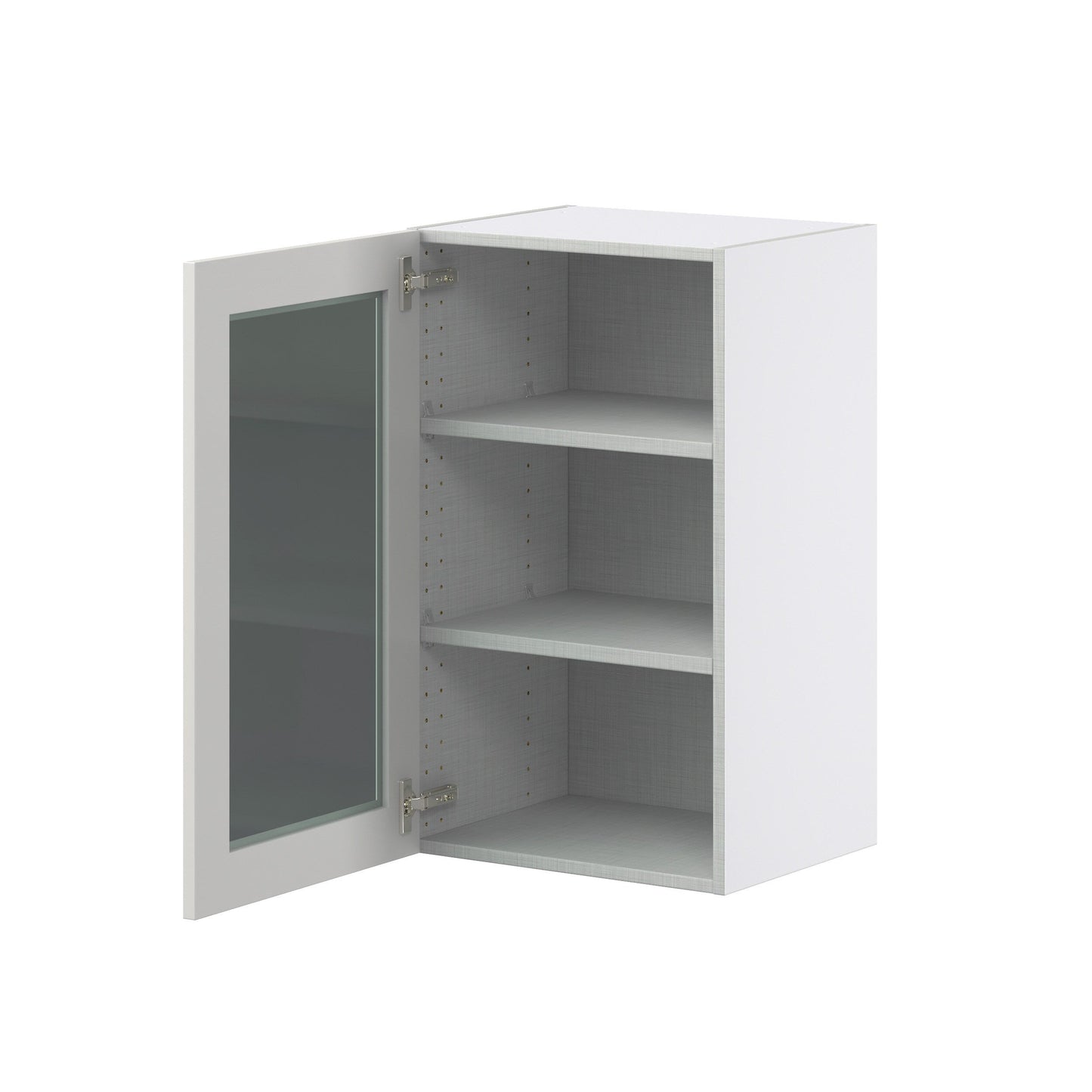 Hugo&Borg Belcourt 18-in W x 30-in H x 14-in D Gray Painted Wall Fully Assembled Cabinet (Recessed Panel Shaker Door Style)