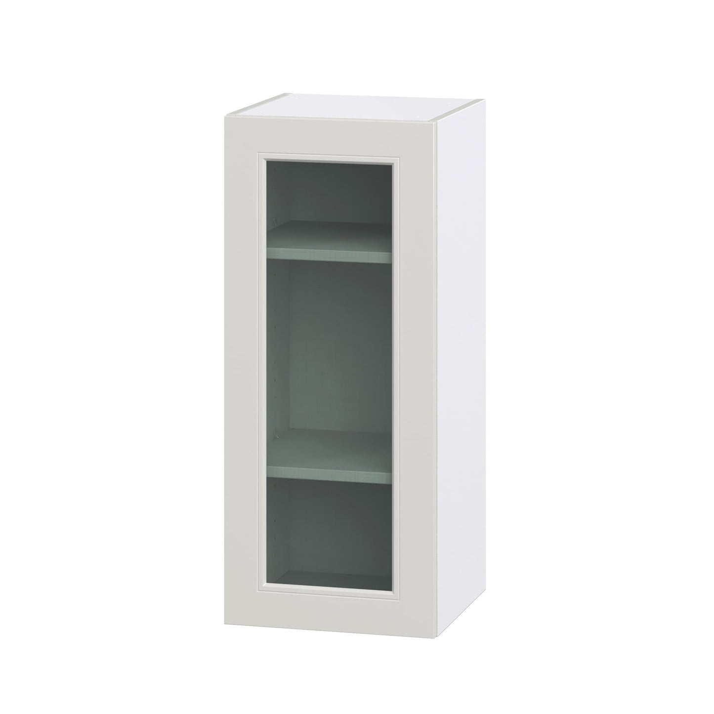 Hugo&Borg Belcourt 15-in W x 35-in H x 14-in D Gray Painted Wall Fully Assembled Cabinet (Recessed Panel Shaker Door Style)