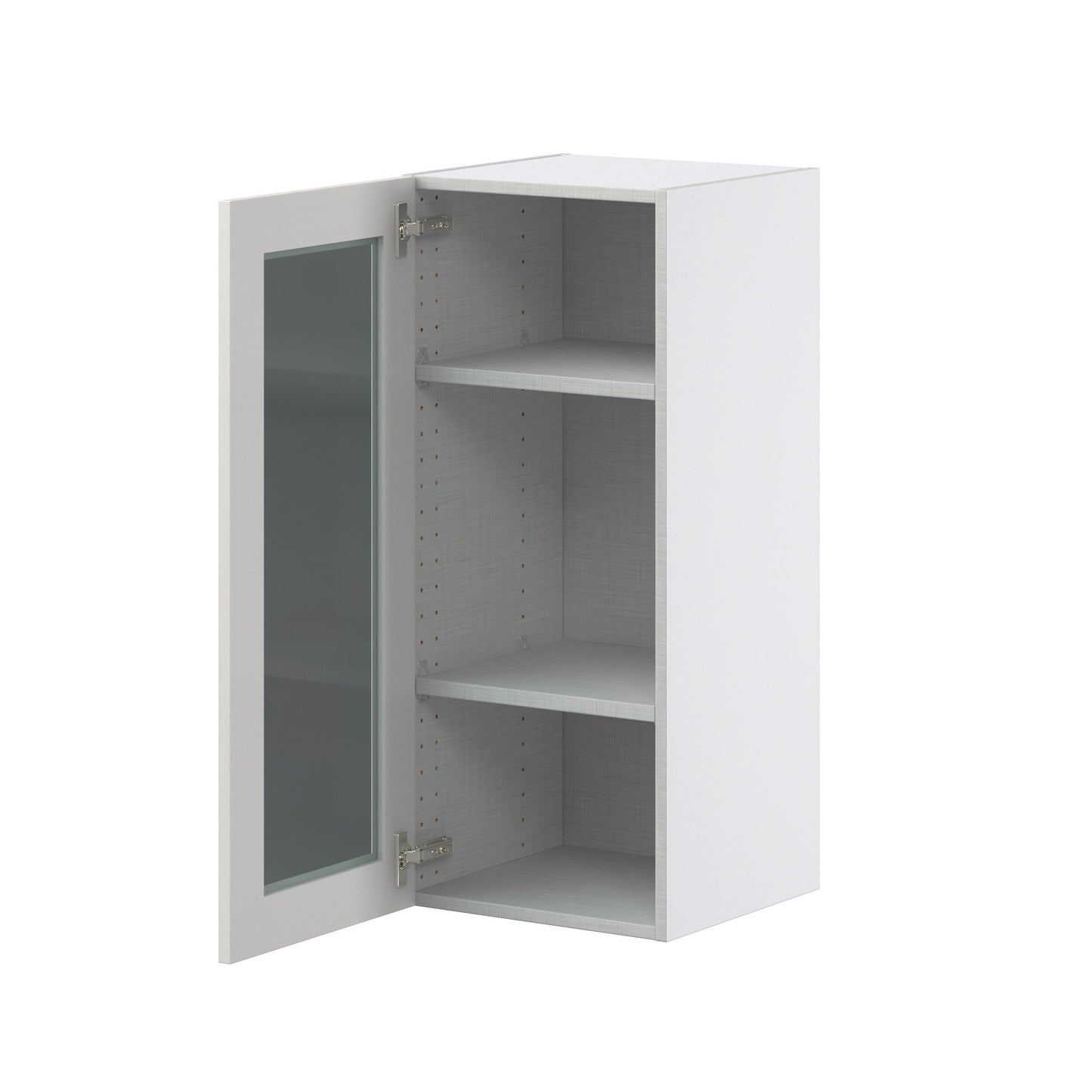 Hugo&Borg Belcourt 15-in W x 35-in H x 14-in D Gray Painted Wall Fully Assembled Cabinet (Recessed Panel Shaker Door Style)