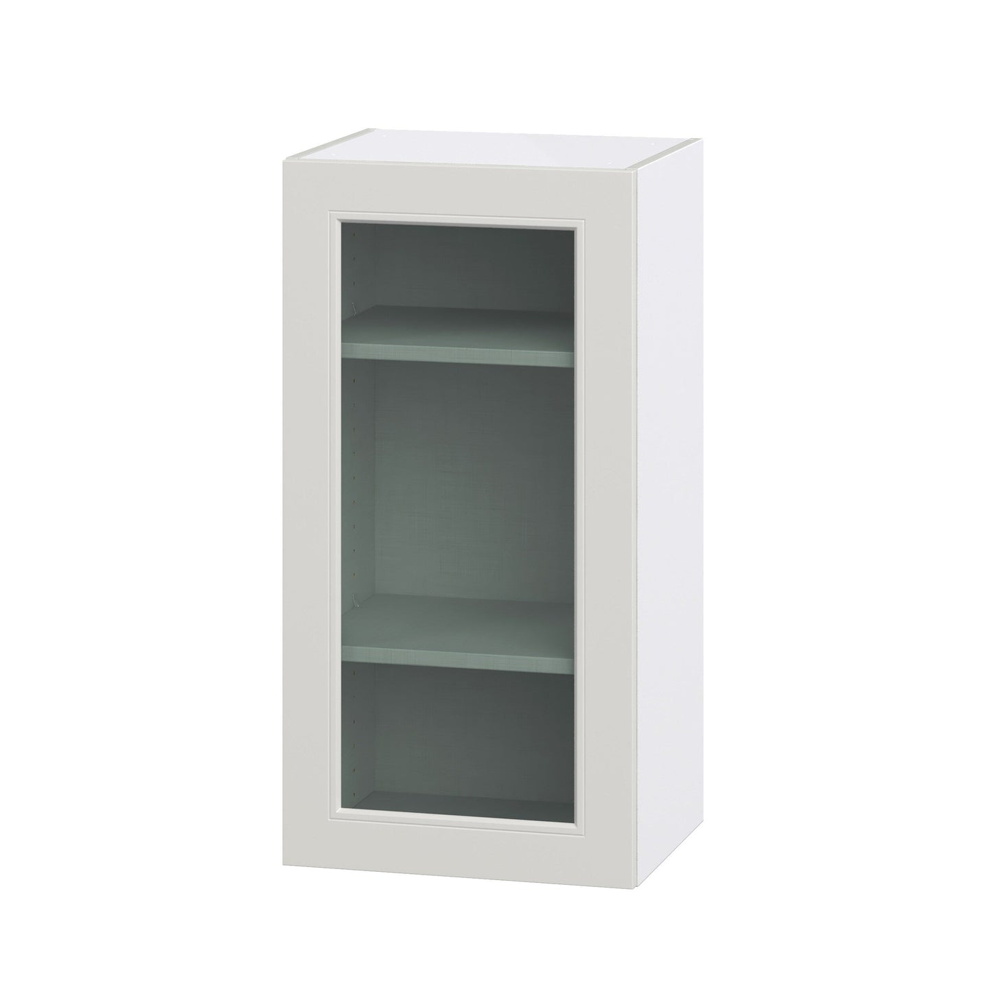 Hugo&Borg Belcourt 18-in W x 35-in H x 14-in D Gray Painted Wall Fully Assembled Cabinet (Recessed Panel Shaker Door Style)