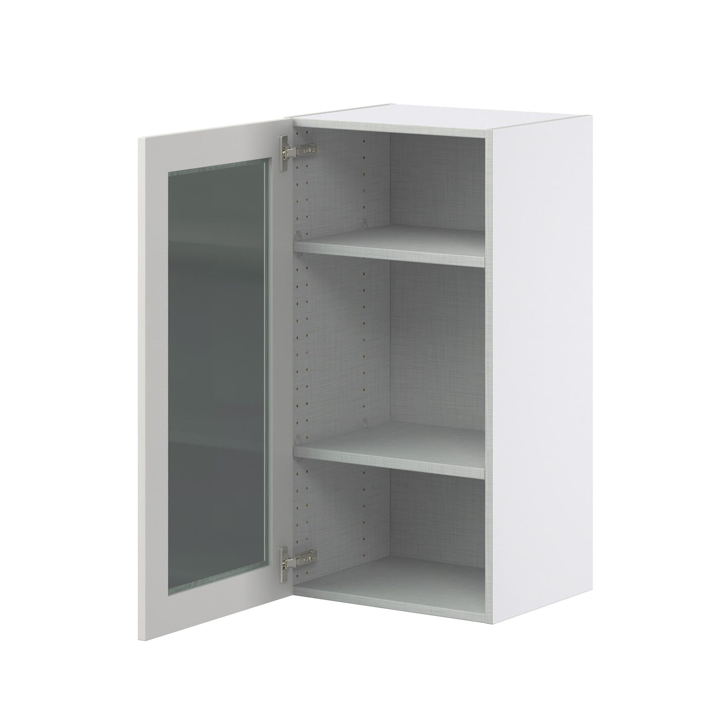 Hugo&Borg Belcourt 18-in W x 35-in H x 14-in D Gray Painted Wall Fully Assembled Cabinet (Recessed Panel Shaker Door Style)