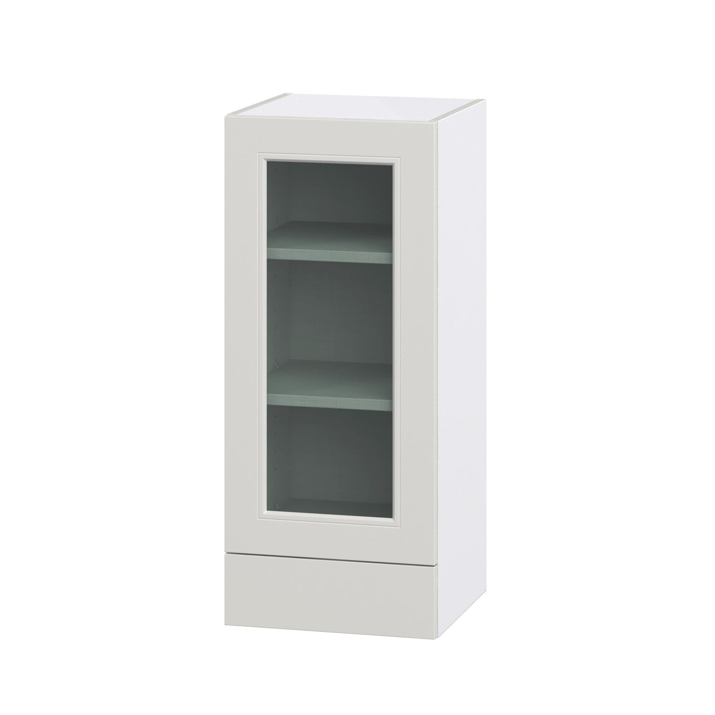 Hugo&Borg Belcourt 15-in W x 35-in H x 14-in D Gray Painted 1-Drawer Wall Fully Assembled Cabinet (Recessed Panel Shaker Style)