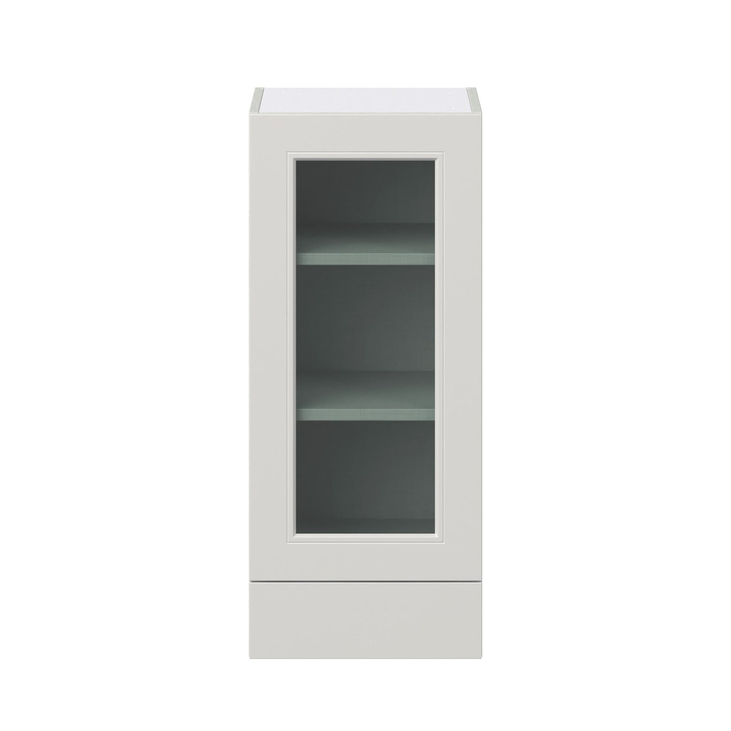 Hugo&Borg Belcourt 15-in W x 35-in H x 14-in D Gray Painted 1-Drawer Wall Fully Assembled Cabinet (Recessed Panel Shaker Style)