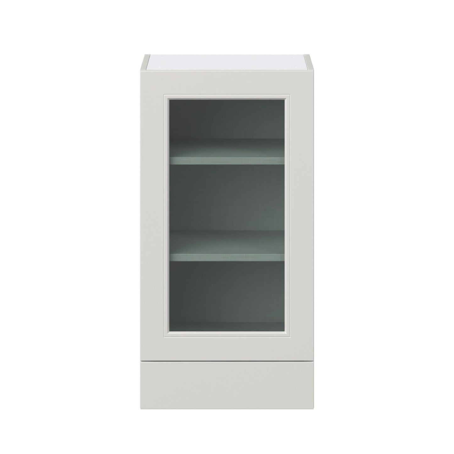 Hugo&Borg Belcourt 18-in W x 35-in H x 14-in D Gray Painted 1-Drawer Wall Fully Assembled Cabinet (Recessed Panel Shaker Style)