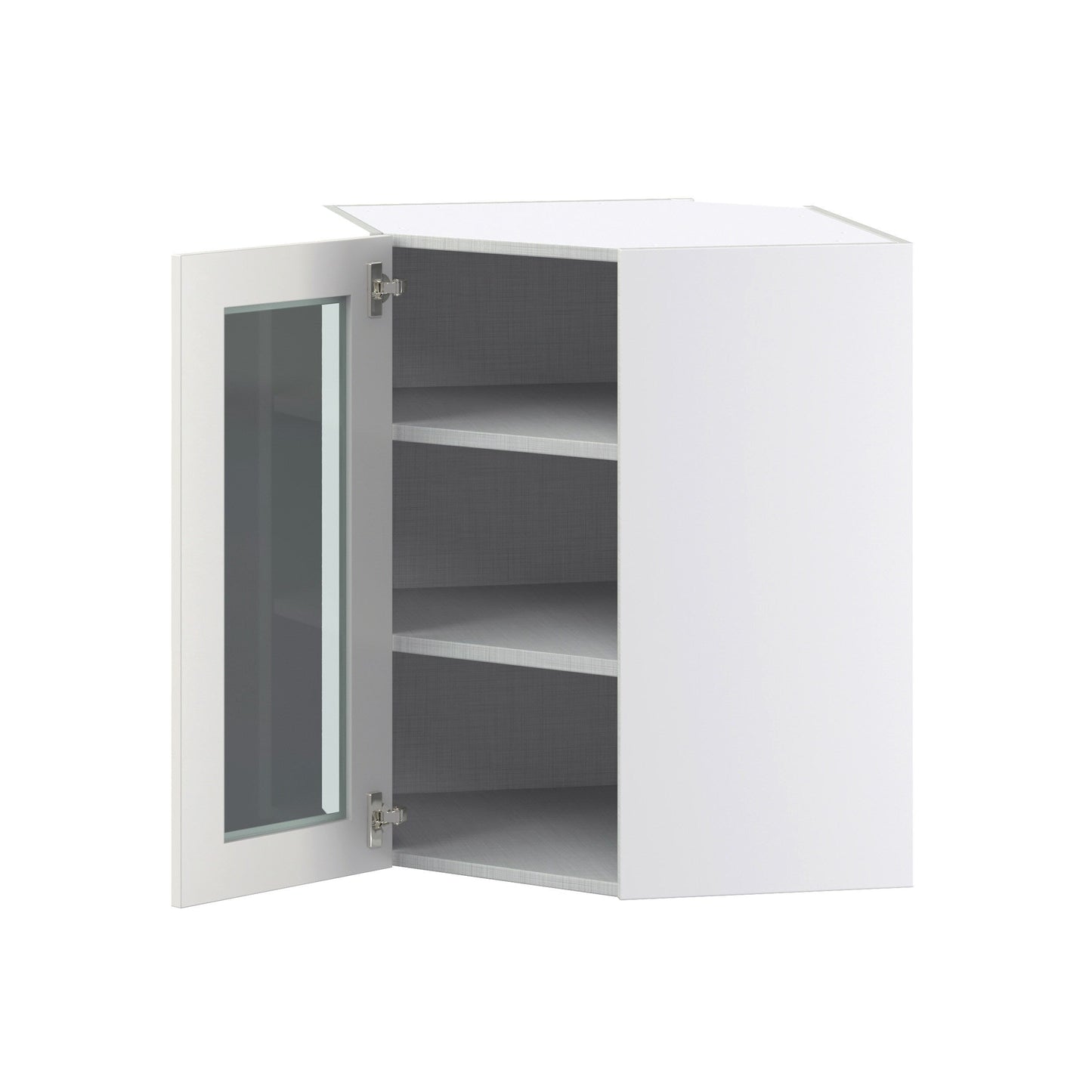 Hugo&Borg Belcourt 24-in W x 30-in H x 14-in D Gray Painted Wall Fully Assembled Cabinet (Recessed Panel Shaker Door Style)