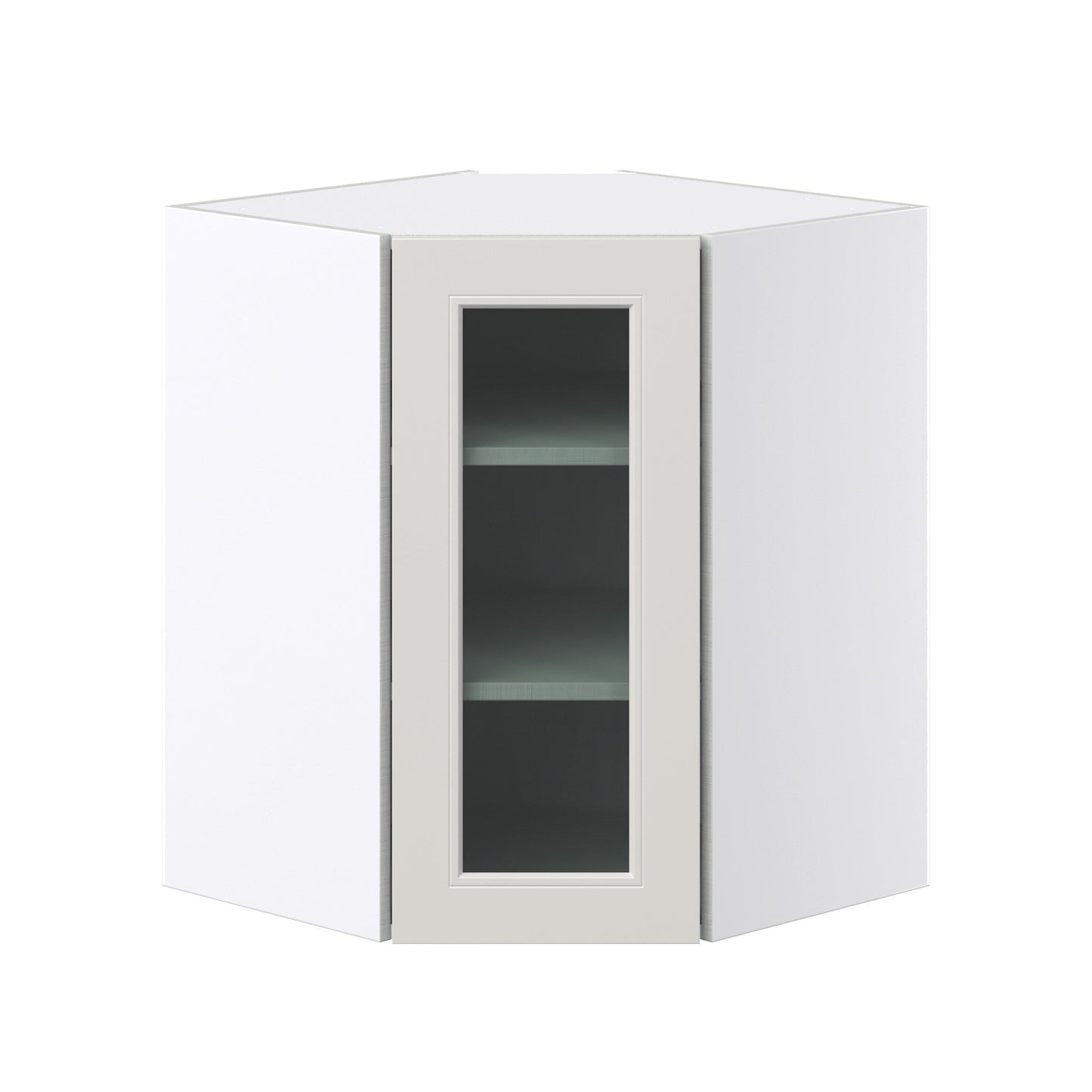 Hugo&Borg Belcourt 24-in W x 30-in H x 14-in D Gray Painted Wall Fully Assembled Cabinet (Recessed Panel Shaker Door Style)