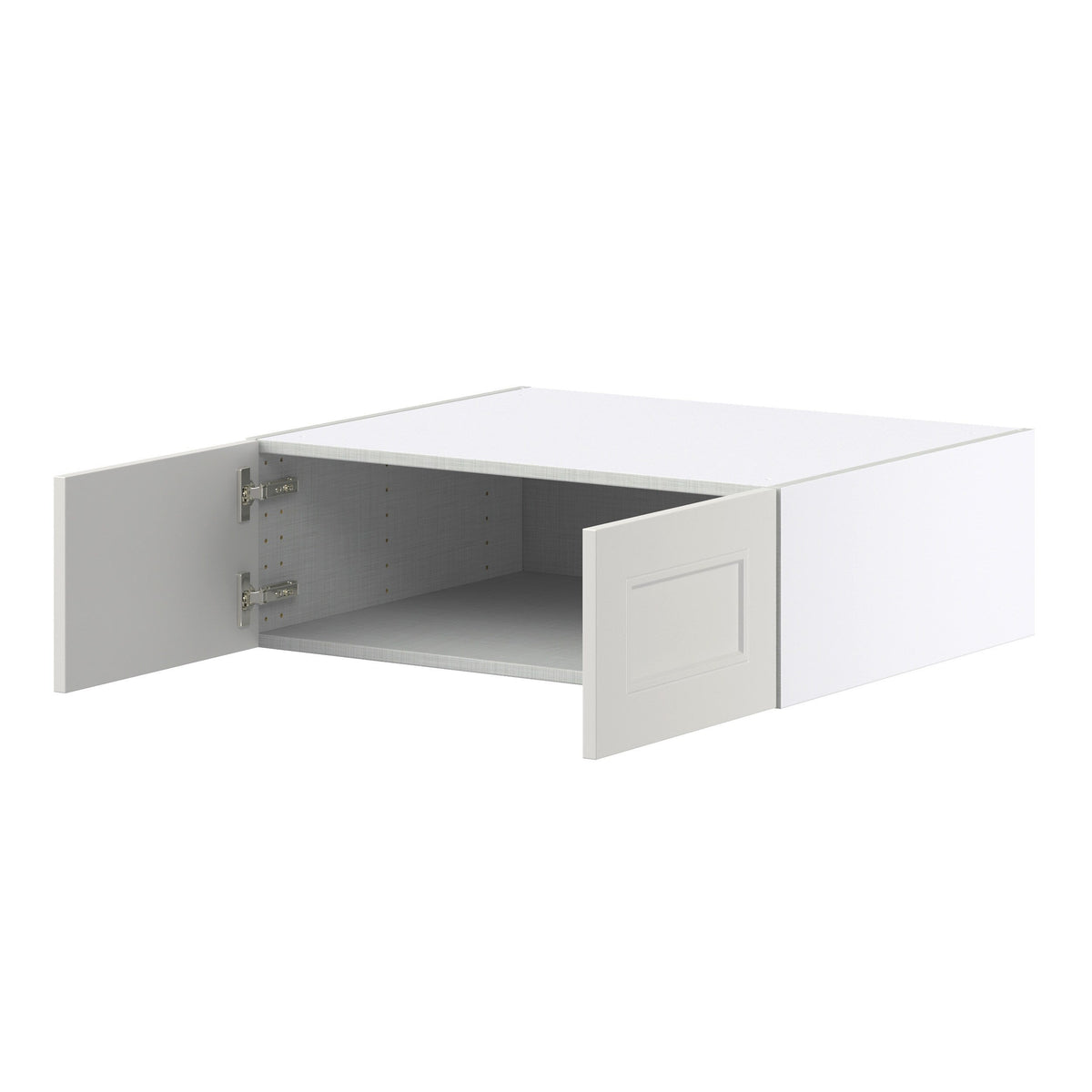 Hugo&Borg Belcourt 30-in W x 10-in H x 24-in D Gray Painted Wall Fully Assembled Cabinet (Recessed Panel Shaker Door Style)