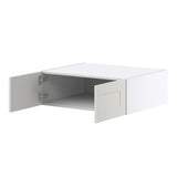 Hugo&Borg Belcourt 30-in W x 10-in H x 24-in D Gray Painted Wall Fully Assembled Cabinet (Recessed Panel Shaker Door Style)