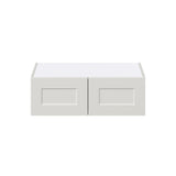 Hugo&Borg Belcourt 30-in W x 10-in H x 24-in D Gray Painted Wall Fully Assembled Cabinet (Recessed Panel Shaker Door Style)