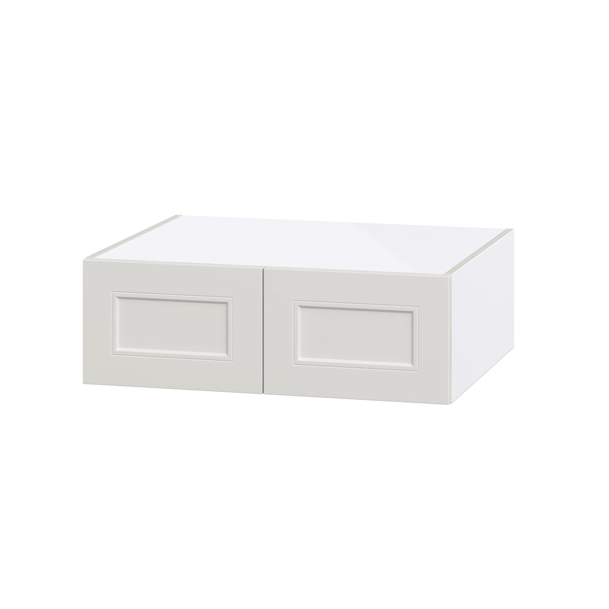 Hugo&Borg Belcourt 30-in W x 10-in H x 24-in D Gray Painted Wall Fully Assembled Cabinet (Recessed Panel Shaker Door Style)