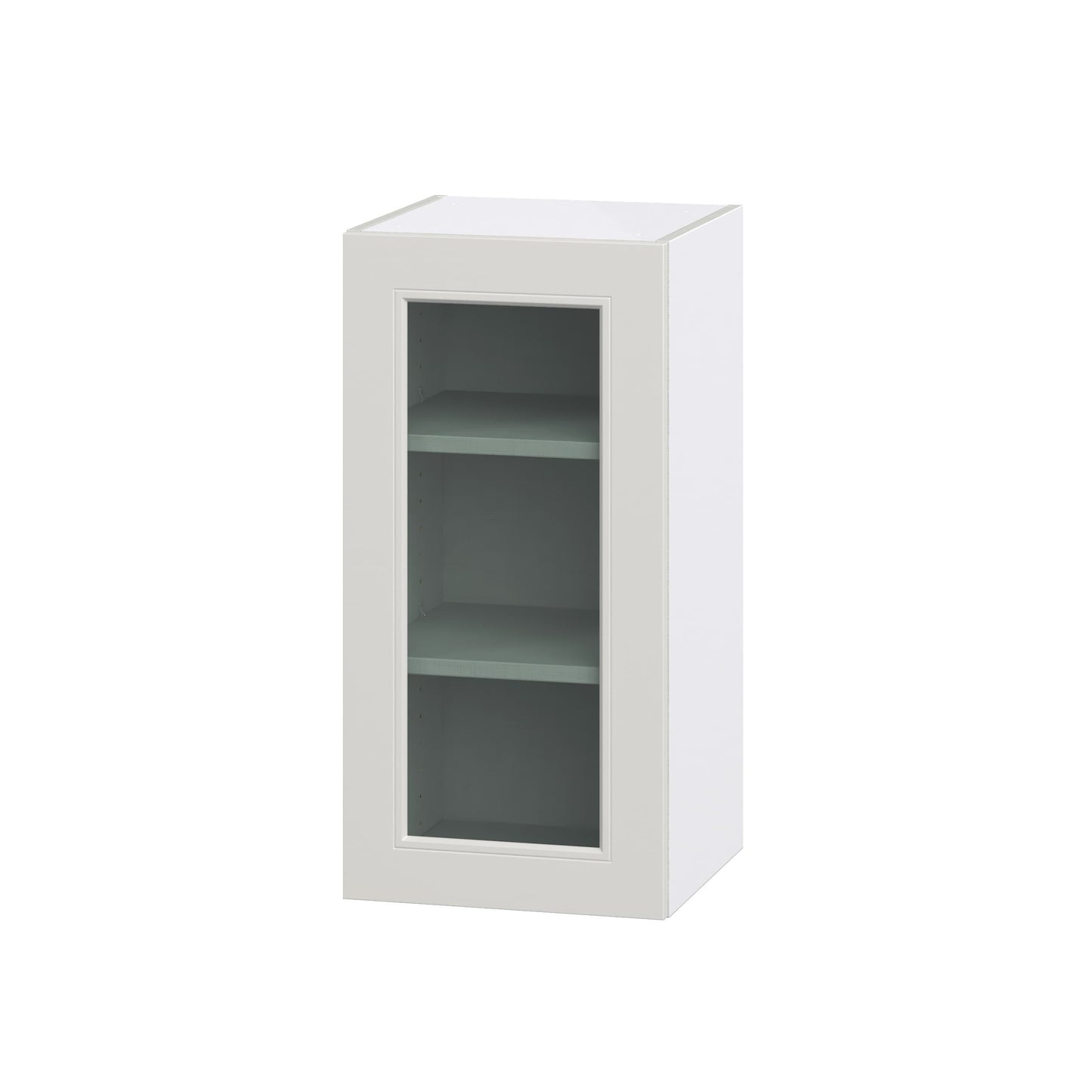 Hugo&Borg Belcourt 15-in W x 30-in H x 14-in D Gray Painted Wall Fully Assembled Cabinet (Recessed Panel Shaker Door Style)