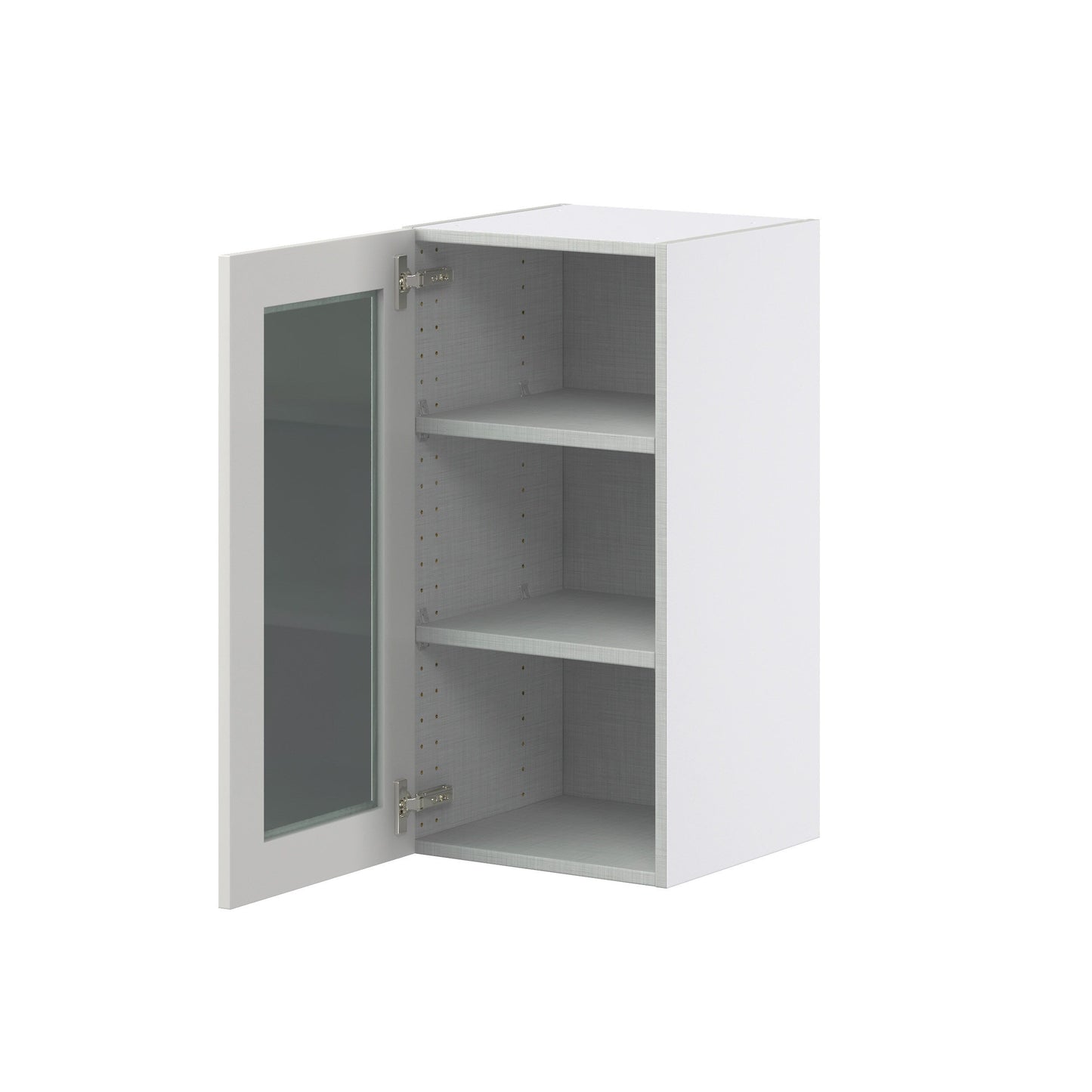 Hugo&Borg Belcourt 15-in W x 30-in H x 14-in D Gray Painted Wall Fully Assembled Cabinet (Recessed Panel Shaker Door Style)