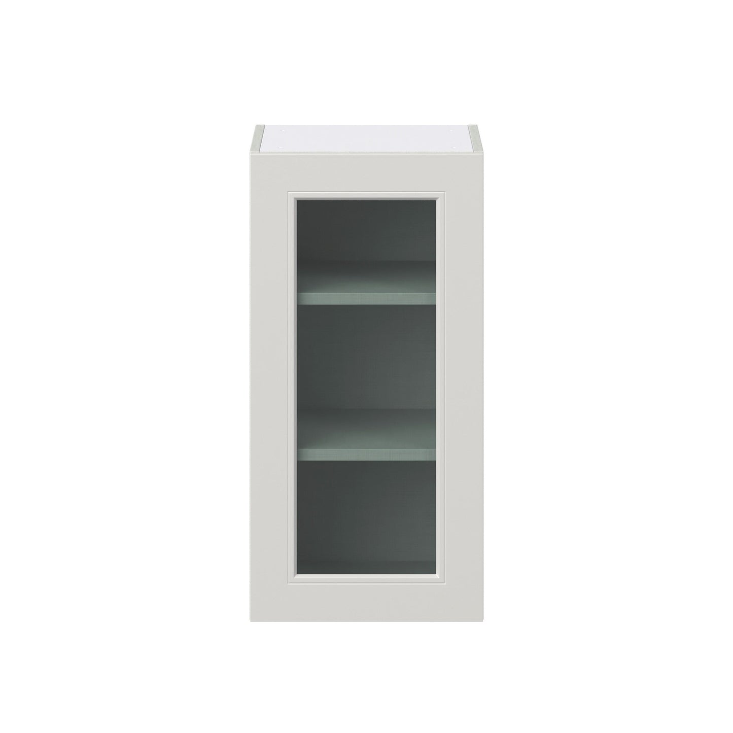 Hugo&Borg Belcourt 15-in W x 30-in H x 14-in D Gray Painted Wall Fully Assembled Cabinet (Recessed Panel Shaker Door Style)