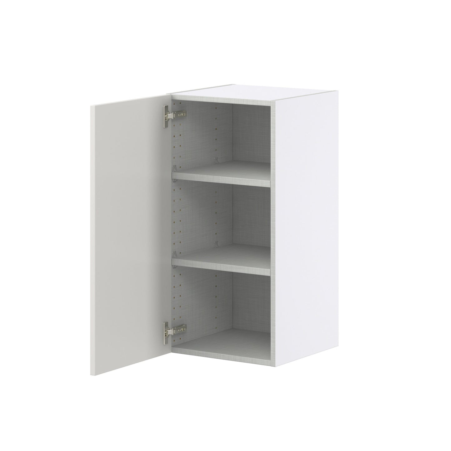 Hugo&Borg Belcourt 15-in W x 30-in H x 14-in D Gray Painted Wall Fully Assembled Cabinet (Recessed Panel Shaker Door Style)