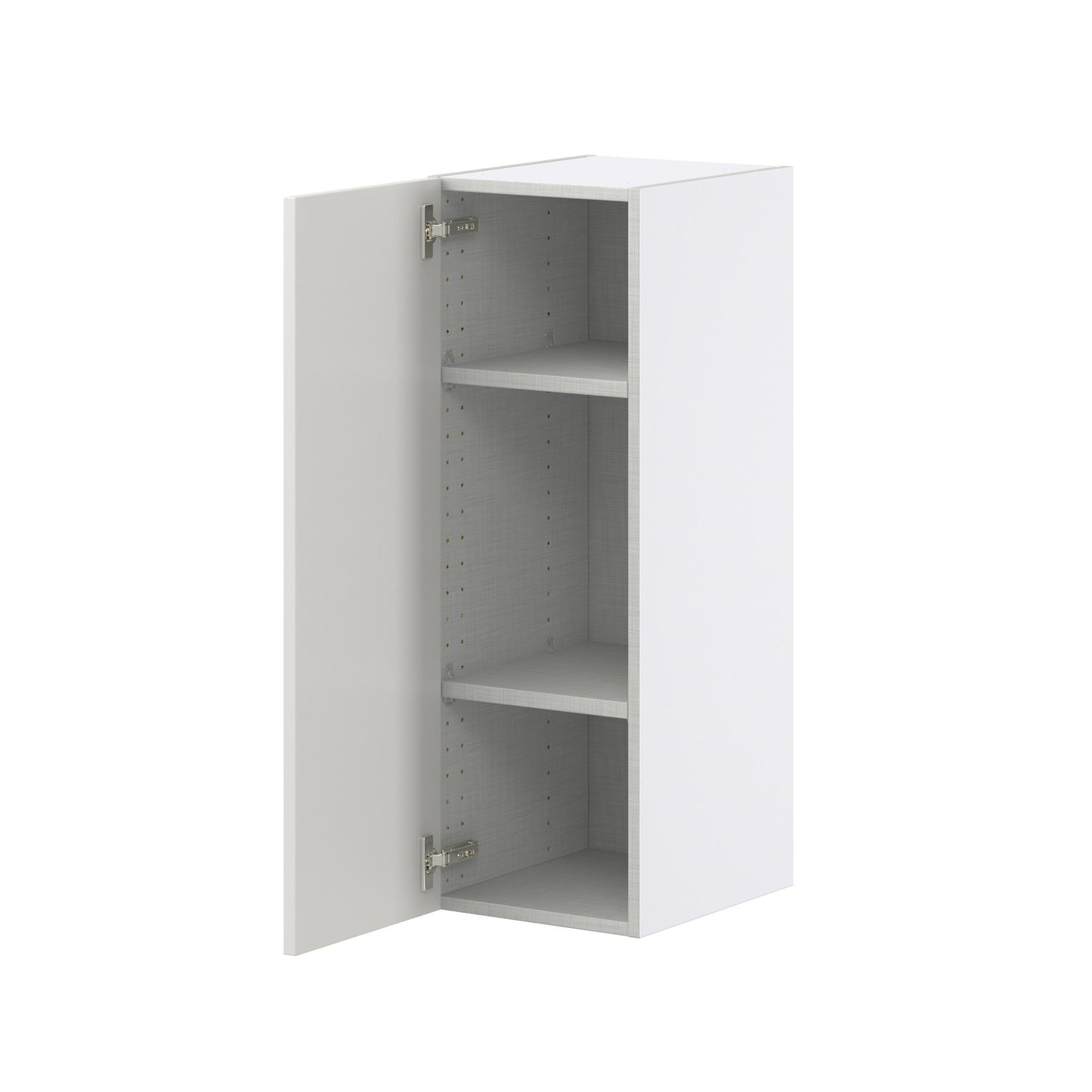Hugo&Borg Belcourt 12-in W x 35-in H x 14-in D Gray Painted Wall Fully Assembled Cabinet (Recessed Panel Shaker Door Style)