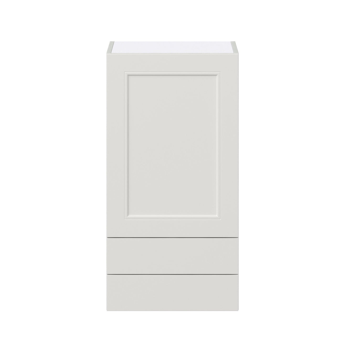 Hugo&Borg Belcourt 18-in W x 35-in H x 14-in D Gray Painted 2-Drawers Wall Fully Assembled Cabinet (Recessed Panel Shaker Style)