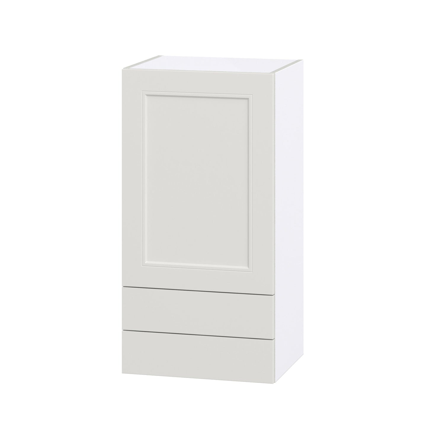 Hugo&Borg Belcourt 18-in W x 35-in H x 14-in D Gray Painted 2-Drawers Wall Fully Assembled Cabinet (Recessed Panel Shaker Style)