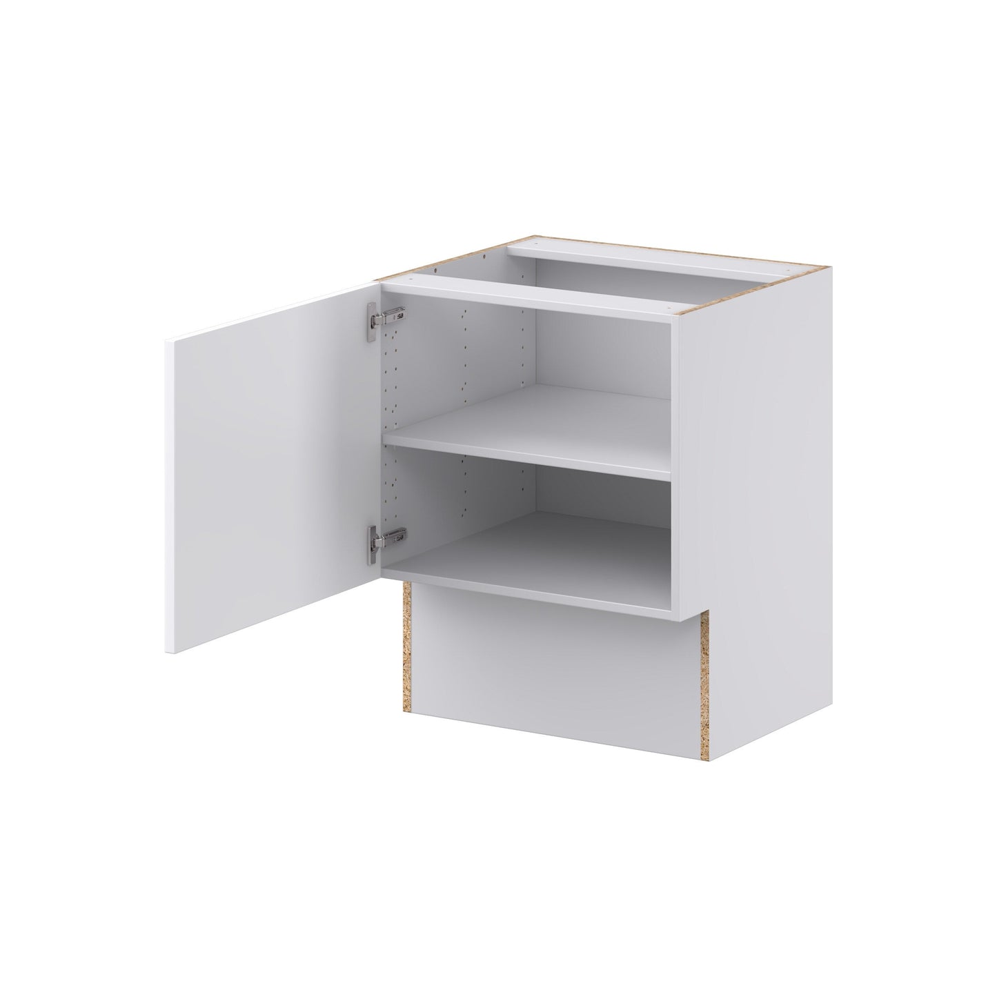 Hugo&Borg Lasalle 24-in W x 34.5-in H x 21-in D Bright White Slab Base Fully Assembled Cabinet (Flat Panel Slab Door Style)