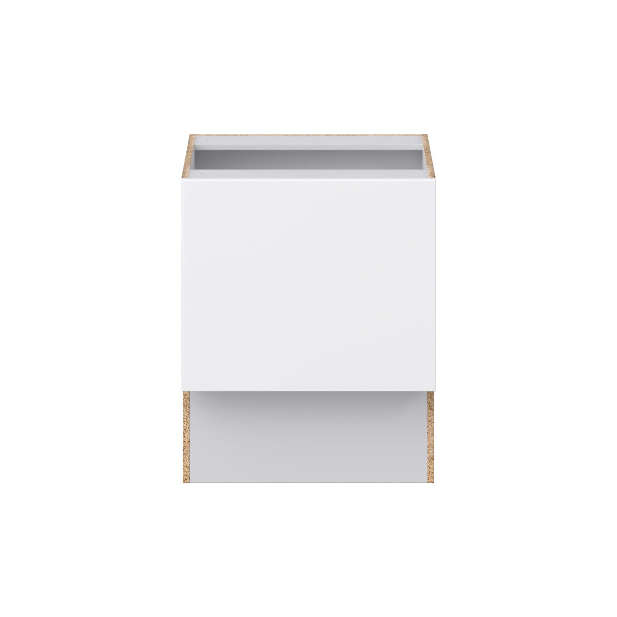 Hugo&Borg Lasalle 24-in W x 34.5-in H x 21-in D Bright White Slab Base Fully Assembled Cabinet (Flat Panel Slab Door Style)