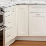 Design House Brookings 27-in W x 34.5-in H x 24-in D White Maple 1-Drawer Base Fully Assembled Plywood Cabinet (Recessed Panel Shaker Style)