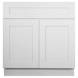 Design House Brookings 33-in W x 34.5-in H x 24-in D White Maple Base Fully Assembled Plywood Cabinet (Recessed Panel Shaker Door Style)