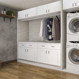 Design House Brookings 12-in W x 34.5-in H x 24-in D White Maple 1-Drawer Base Ready To Assemble Plywood Cabinet (Recessed Panel Shaker Style)