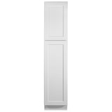Design House Brookings 18-in W x 84-in H x 24-in D White Maple Pantry Fully Assembled Plywood Cabinet (Recessed Panel Shaker Door Style)