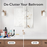 Design House Cyprus 25.1-in x 24.5-in Surface/Recessed Mount Clear Mirrored Medicine Cabinet