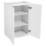 Design House Brookings 24-in W x 36-in H x 12-in D White Maple Wall Ready To Assemble Plywood Cabinet (Recessed Panel Shaker Door Style)
