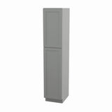 RELIABILT Overlake 18-in W x 90-in H x 24-in D Gray Pantry Ready To Assemble Plywood Cabinet (Recessed Panel Shaker Door Style)