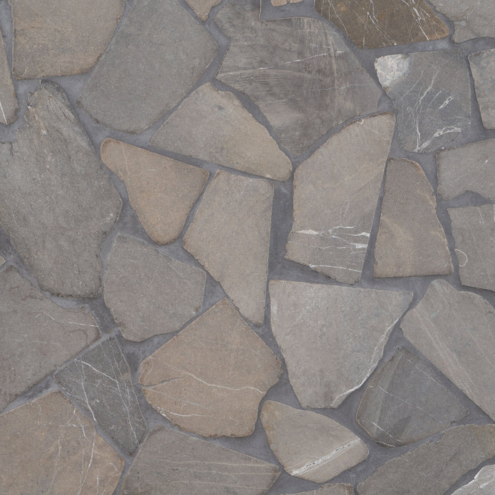 Artmore Tile Landscape Flagstone Java Gray 36-in x 36-in Honed Natural stone Marble Marble look Pebble Mosaic Wall Tile product image